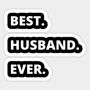 Best Husband Ever Sticker